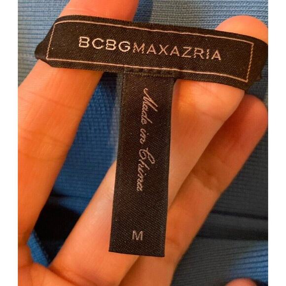 Bcbg Maxazria Tiered Bandage Pencil Skirt Size Medium Women’s Blue - Picture 3 of 6